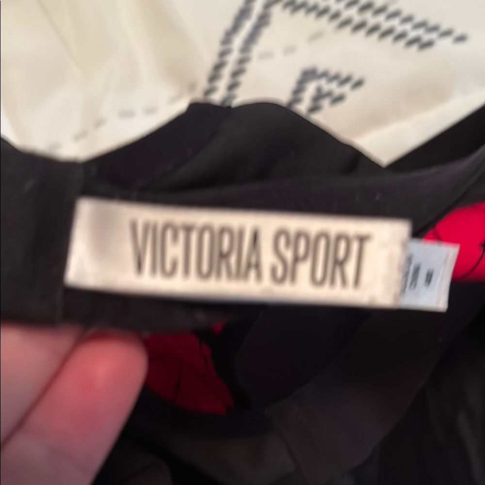Victoria's Secret Black and Red Sports Bra